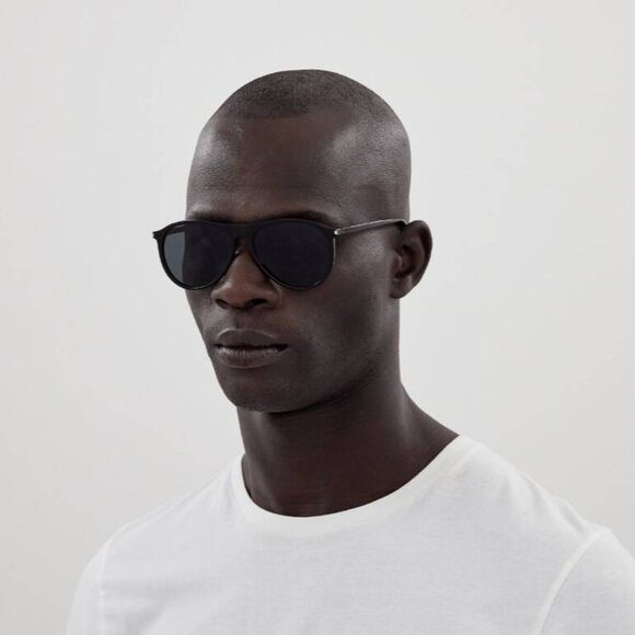 🕶️ New Saint Laurent SL667 004 Sunglasses - Transparent Beige Frame - Picture 3 of 11